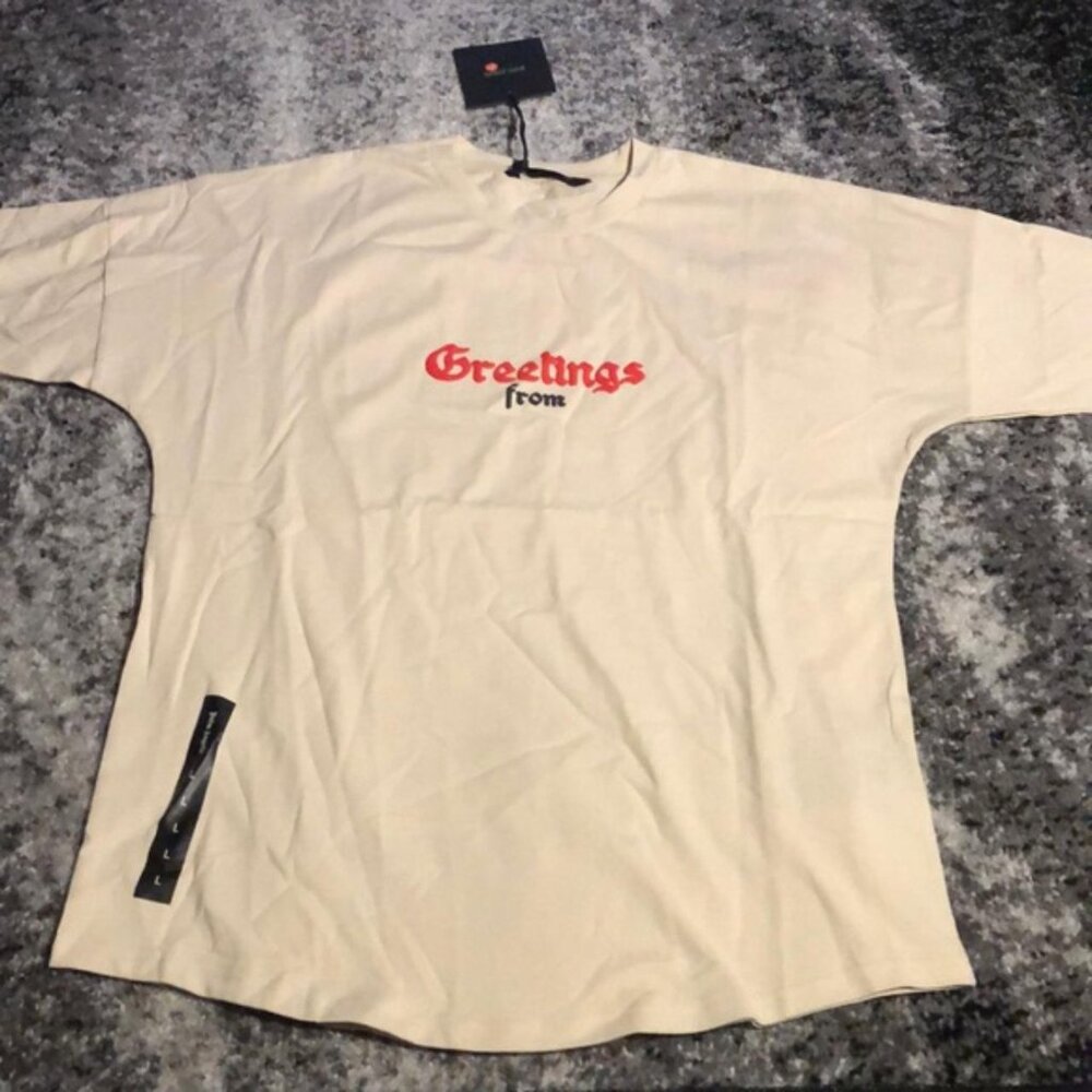 Palm Angels Greetings from PA T-Shirt Apricot / Creme